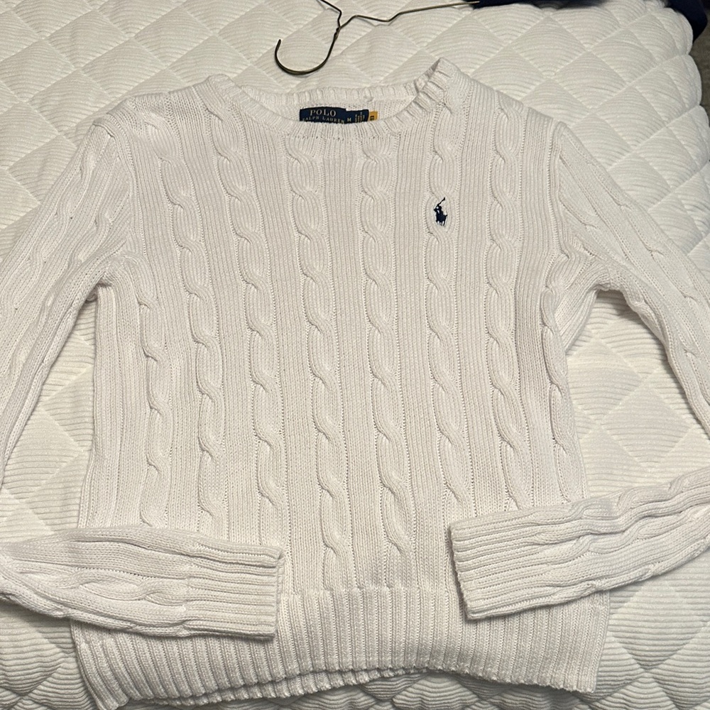 Ralph Lauren Ivory Cable Knit Sweater